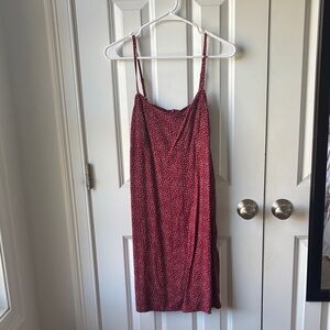 Brandy Melville Floral Red Dress